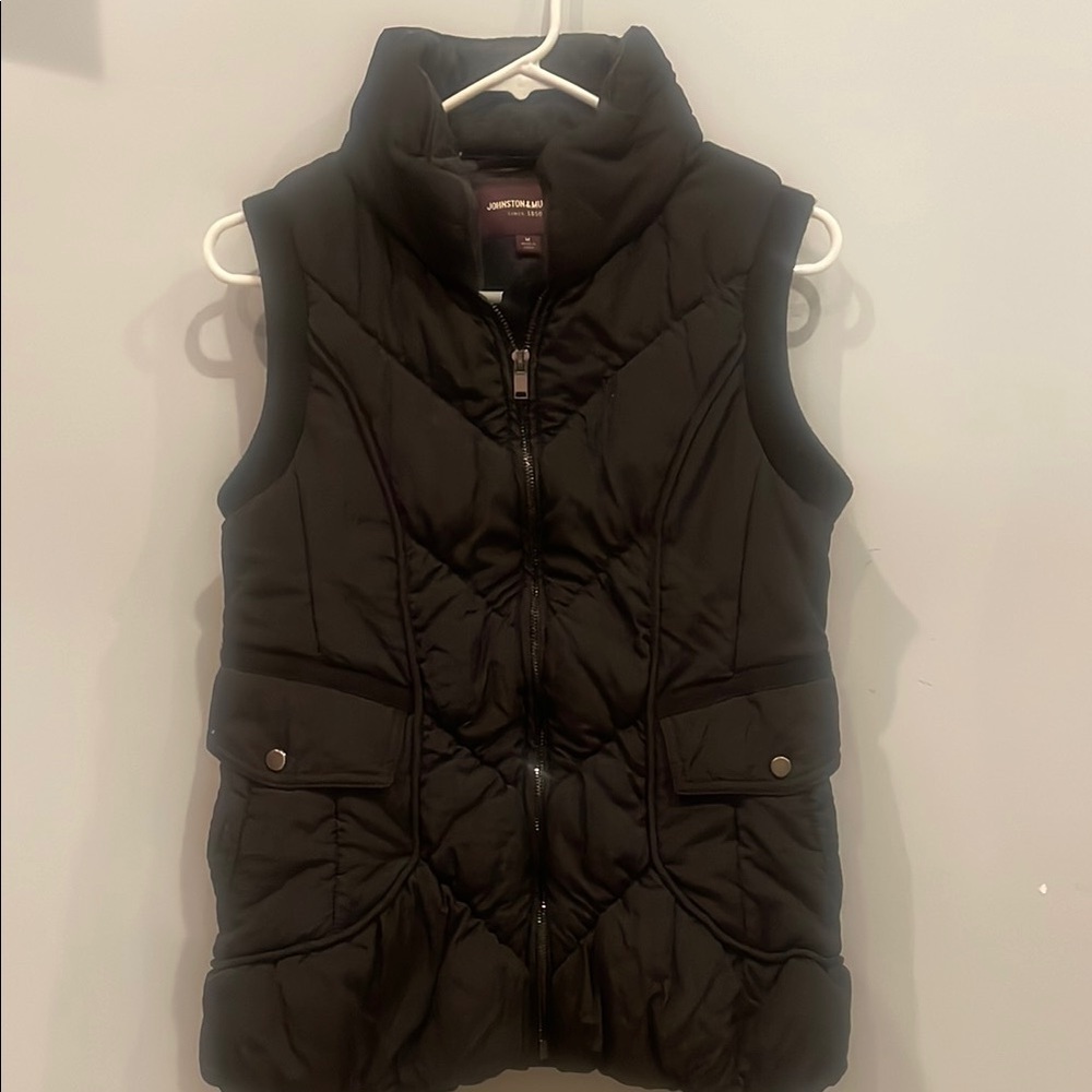 Johnston & Murphy Women's Black Puffer Vest
